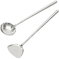 Amazon | オールステンレス製 中華お玉と中華ヘラ セット 業務用